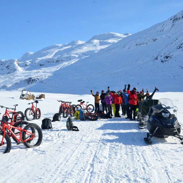 Mit dem Fatbike auf dem Arctic Circle in Grönland