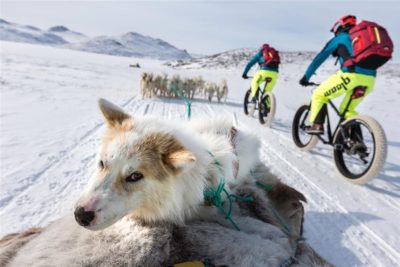 Mit dem Fatbike auf dem Arctic Circle in Grönland